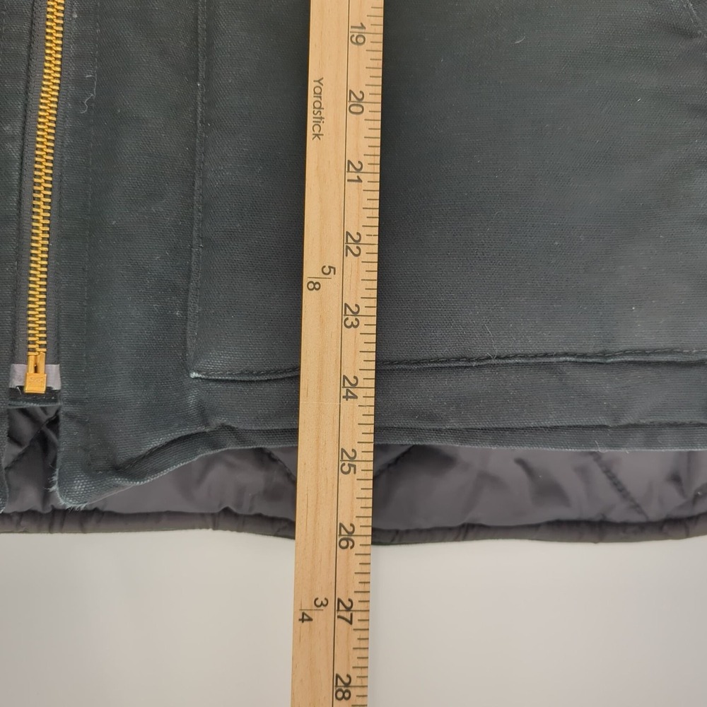 Carhartt Vest Quilt Lined V01 Men 2XL Black Relaxed Fit Company Name Embroidered - Picture 9 of 9